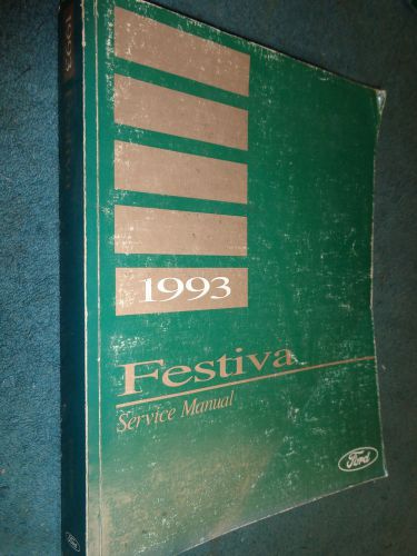 1993 ford festiva shop manual / original service book