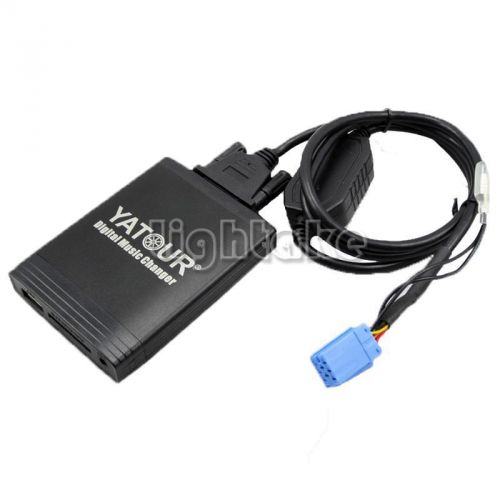 Usb sd aux digital music cd changer adapter for renault mini iso 8pin radio