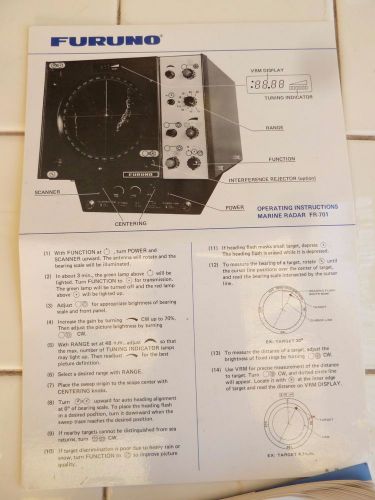 Furuno marine radar fr-701 48 mile radar box , still in the box,