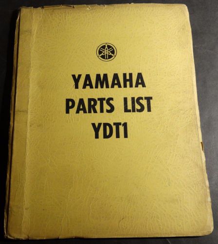 Vintage 1965 yamaha motorcycle ydt 1 250 cc parts manual lit-10011-55-00  (666)