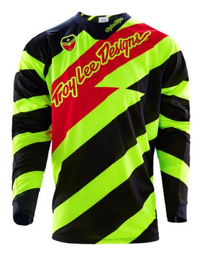 Troy lee designs 2016 se racewear jersey caution flo yellow/black 30301452*