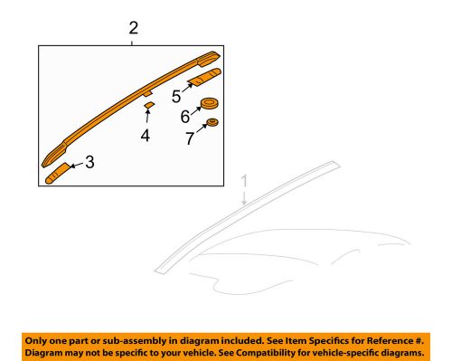 Suzuki oem 05-08 forenza-roof rack right 7821085z00