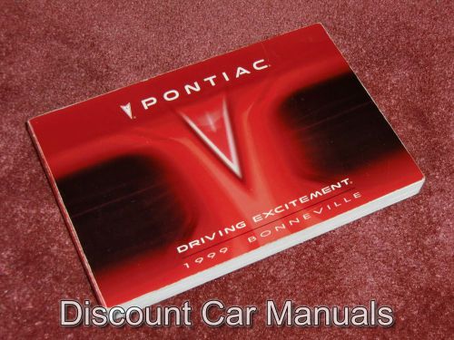 ★★ 1999 pontiac bonneville se le sse ssei owners manual l@@k 99!! ★★