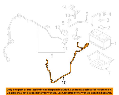 Porsche oem 2015 macan-battery cable 95b971225c