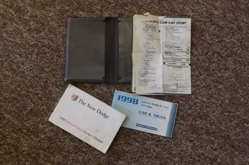 1998 dodge dakota owners manual set