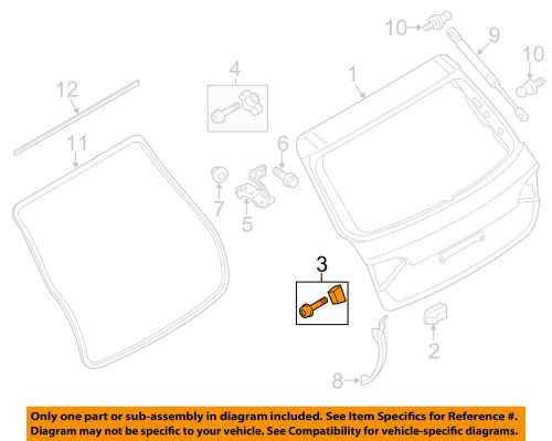 Audi oem 09-16 q5 lift gate-bumper 8r0827249a