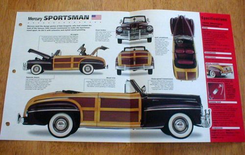 1946 mercury sportsman woody convertible unique imp brochure