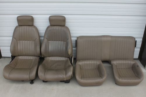 Firebird trans am tan leather power seats set front &amp; rear