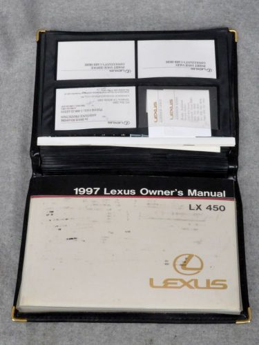 1997 lx450 owner&#039;s manual complete set w/cover