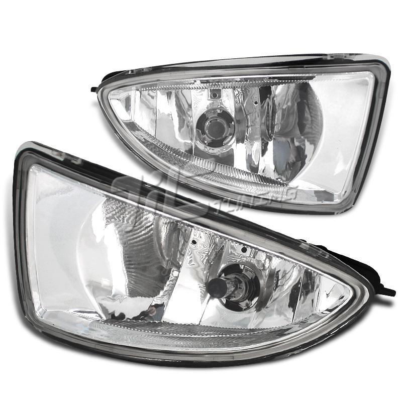 04 05 honda civic dx hx lx ex gx 2/4dr em2 left+right clear fog lights assembly