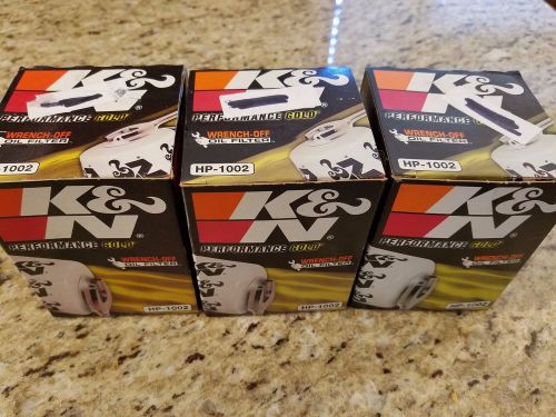 Lot of 3  k&amp;n hp-1002 engine oil filters