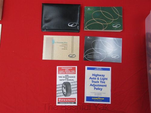 97 1997 oldsmobile cutlass owners manual with case