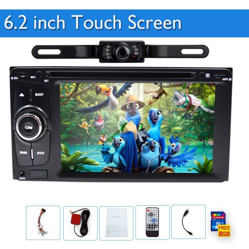 6.2&#039;&#039; in dash 2din car dvd player for toyota gps system ipod usb/sd+back camera
