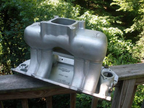 Vintage chevy edelbrock tr2x 396 427 single 4 tunnel ram gasser holley l@@k