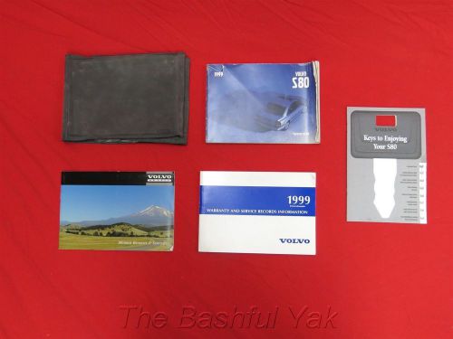 1999 volvo s80 owners manual with case