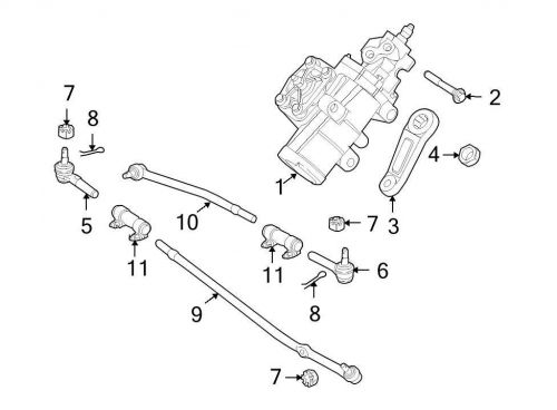 Ford oem steering tie rod end 8c2z3a131c image 6