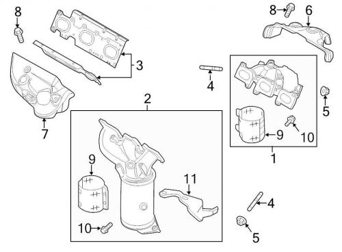 Ford oem exhaust manifold gasket dg1z9448a image 3