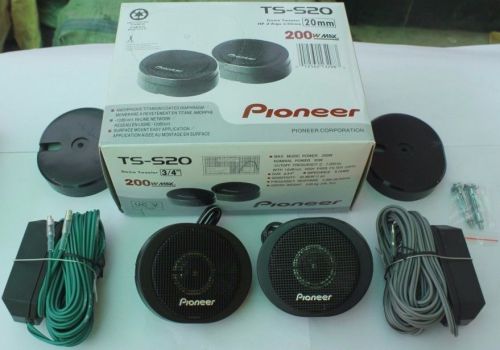 Ts-s20 pioneer pro high power loud amorphous titanium coated dome tweeters new