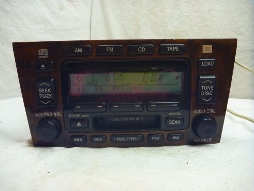 00-04 toyota avalon jbl radio 6 cd cassette ad6901 86120-ac132 gl9796