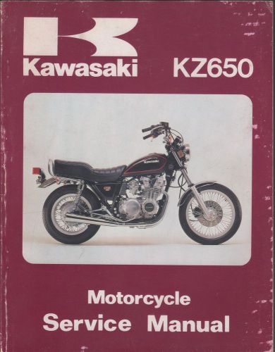 1981-1982 kawasaki motorcycle kz650 p/n 99924-1028-02 service manual (870)
