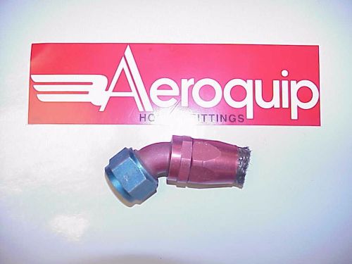 Used aeroquip -16 an aluminum blue / red female 60° reusable fitting  #979