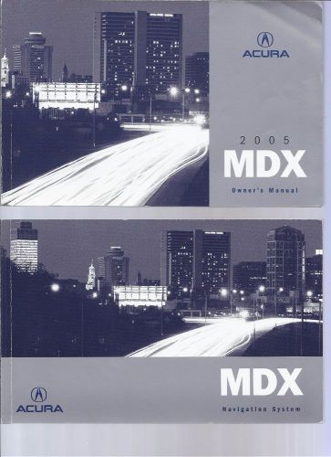 2005 acura mdx owners manual w/case set