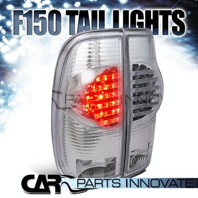 97-03 f150 99-07 f250 f350 f450 f550 led tail lights brake rear lamp chrome