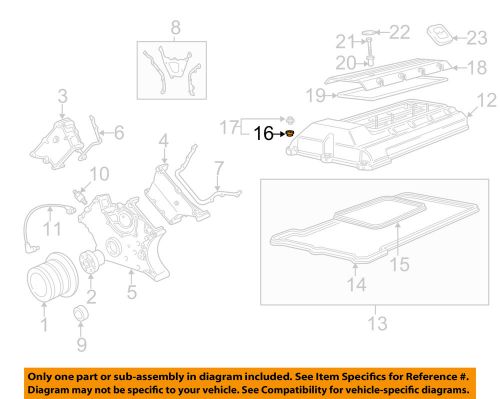 Bmw oem 97-03 540i 4.4l-v8 engine-valve cover nut 11121747162