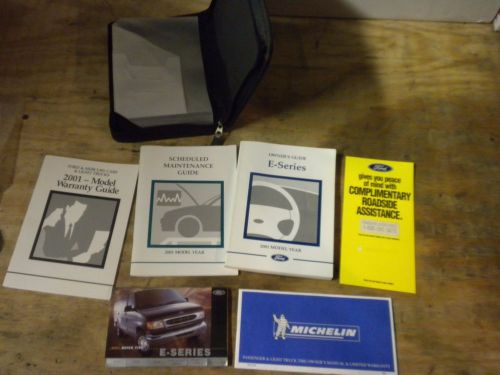 2001 ford van econoline e 150 250 350 owners manual service guide book 01 oem