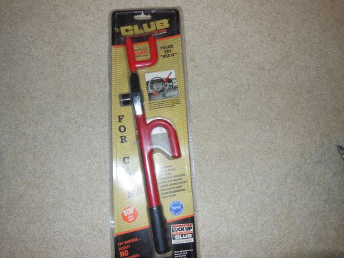 The club 1000 original club steering wheel lock, red with 2keys new in package