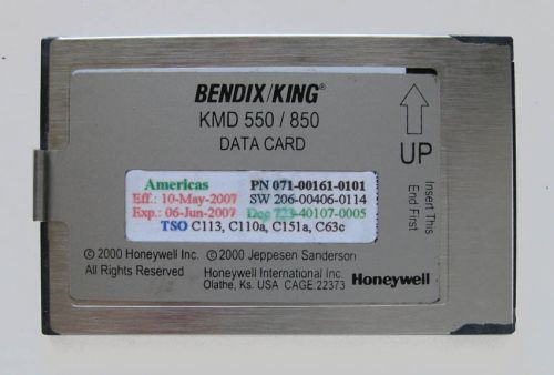 Vintage used bendix/king kmd 550/850 data card