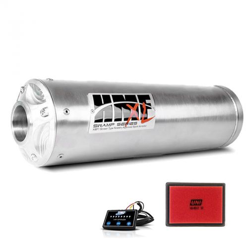 Hmf polaris rzr xp 900 2011 - 2014 swamp xl slip on exhaust muffler &amp; efi + uni