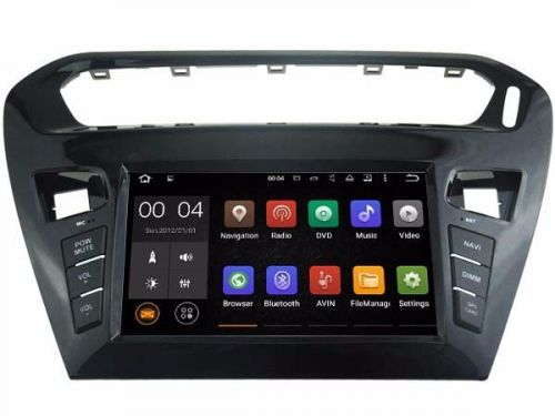 8&#034; android 5.1 navi car dvd player radio gps for citroen c-elysee peugeot 301