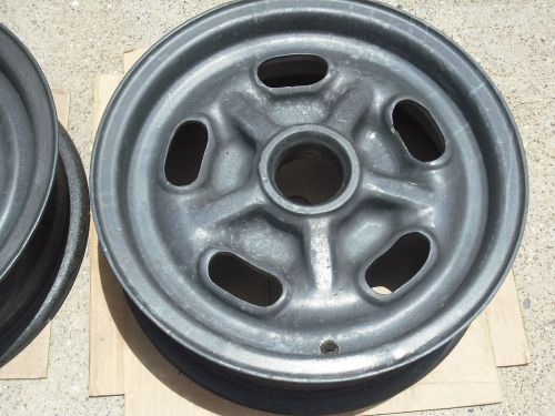 (2) halibrand 15x5&#034; knock off wheels, 5 on 4 1/2&#034; pin circle / scta, hot rod