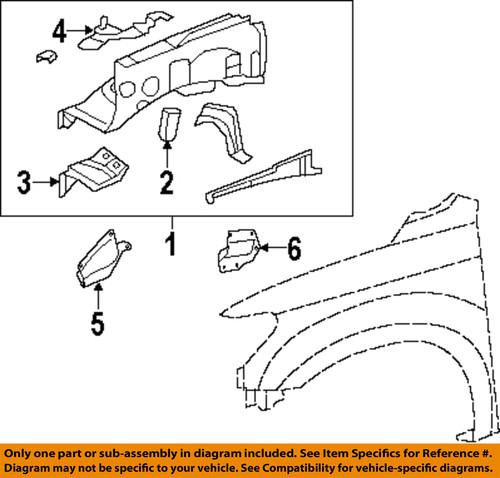 Toyota oem 537390c020 fender-rear seal