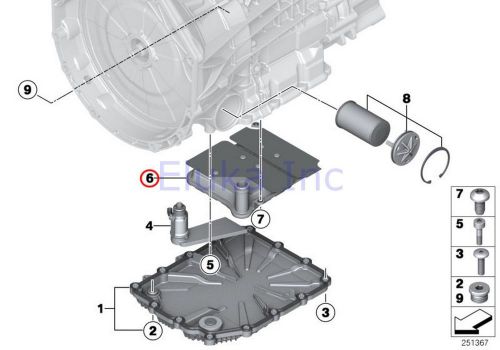 Bmw genuine transmission filter (suction filter) e82 e88 e89 e90 e90n e92 e92n e