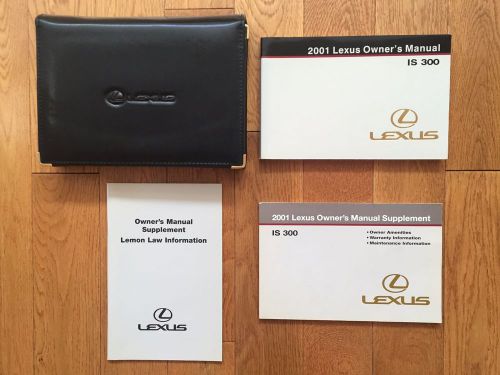 2001 lexus is300 owner&#039;s manual set &amp; case