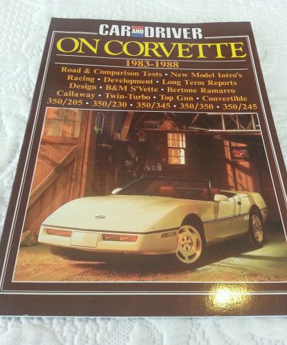 Car &amp; driver on corvette 1983 - 1988 book tests reports