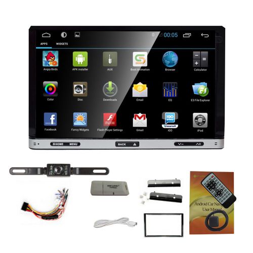 7&#034; android 4.4 wifi 3g double 2 din head unit gps car dvd player ipod fm +camera