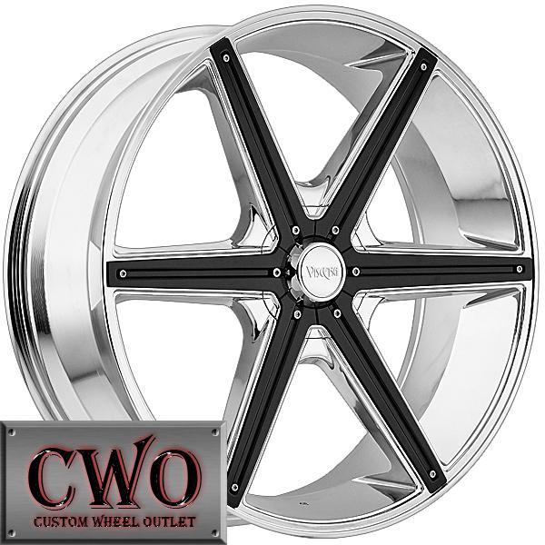 20 chrome viscera style 842 rims 5x127/5x135 5 lug jeep wrangler c1500 ford f150