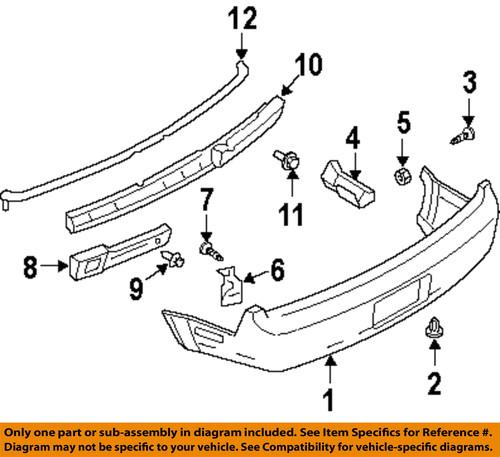 Ford oem 5r3z17d942aa rear bumper-mount bracket