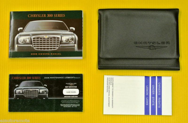 300 series 05 2005 chrysler owners owner's manual set w/ case all models 