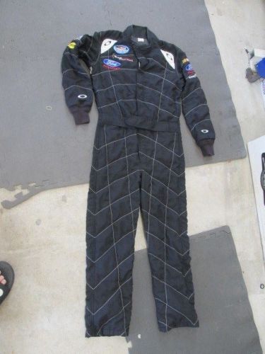 Nascar race used crew firesuit 1 pc sfi 3-2a-5 oakley nationwide series