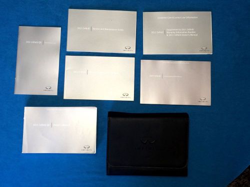 2011 infiniti qx original owners manual kit + case navigation