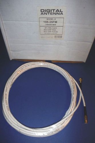 195-25fm new xm satellite radio digital antenna 25&#039; extension cable for 233xm50