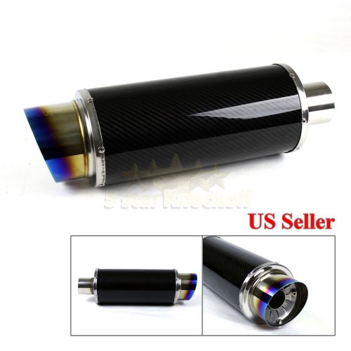 For bimmer! 1x n1 style sport deep tone race carbon fiber exhaust muffler&amp; s tip