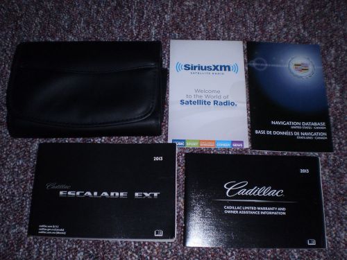 2013 cadillac escalade ext truck owners manual books guide case all models