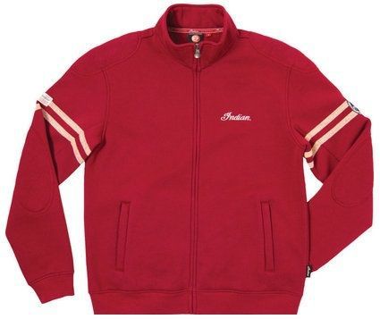Indian motorcycle mens 3x-large red heritage zip up