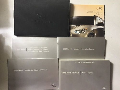 2009 infiniti fx35 fx50 fx 35 50 factory owner&#039;s owners user manual book set
