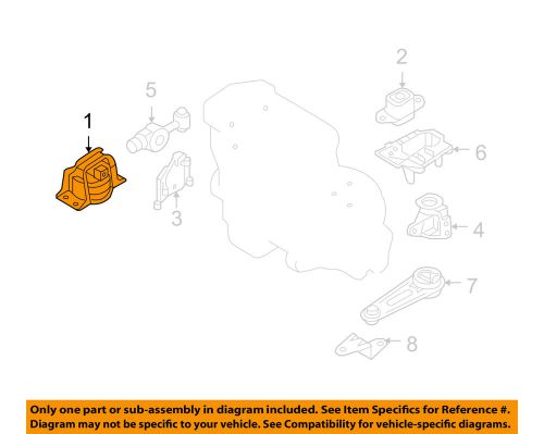 Nissan oem 07-12 versa-engine torque strut mount 11210el01b